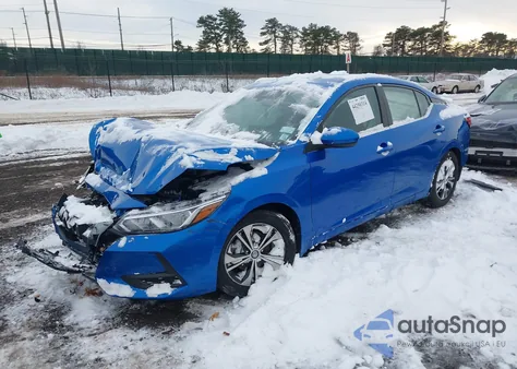 2021 Nissan Sentra Sv Xtronic Cvt z USA, uszkodzony, nr VIN 3N1AB8CV3MY216637
